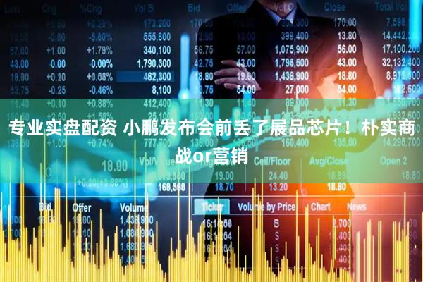 专业实盘配资 小鹏发布会前丢了展品芯片！朴实商战or营销