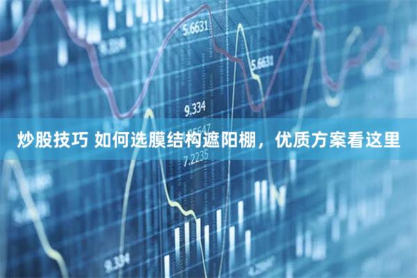 炒股技巧 如何选膜结构遮阳棚，优质方案看这里